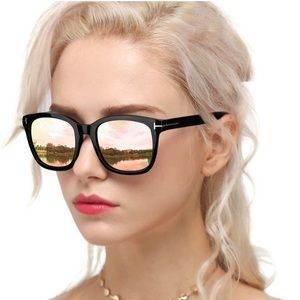 Polarized Myiaur Classic Pink Mirrored Sunglasses